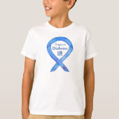 Diabetes Awareness Ribbon Custom Art Shirten T-shirt (Voorkant)