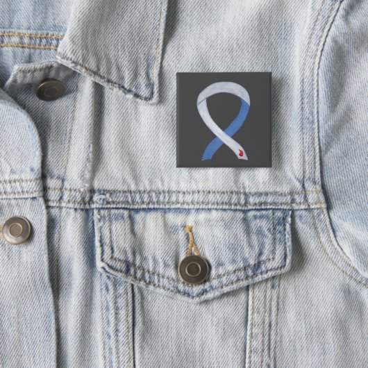 Diabetes Awareness Ribbon Custom IDDM Pins Vierkante Button 5,1 Cm (In situ)