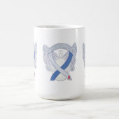 Diabetes Awareness Ribbon IDDM Angel Art Mok (Center)