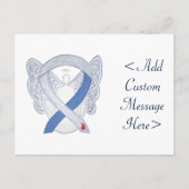 Diabetes Awareness Ribbon IDDM Angel Briefkaart (Voorkant)