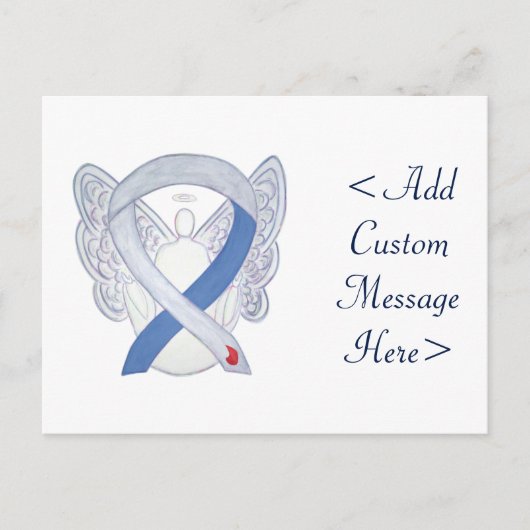 Diabetes Awareness Ribbon IDDM Angel Briefkaart (Voorkant)