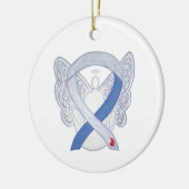 Diabetes Awareness Ribbon IDDM Angel Ornaments Keramisch Ornament (Links)