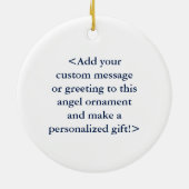 Diabetes Awareness Ribbon IDDM Angel Ornaments Keramisch Ornament (Achterkant)