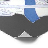 Diabetes Awareness Ribbon IDDM Angel Poster Print (Hoek)
