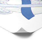 Diabetes Awareness Ribbon IDDM Angel Poster Print (Hoek)