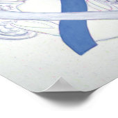 Diabetes Awareness Ribbon IDDM Angel Poster Print (Hoek)