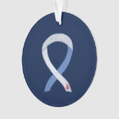 Diabetes Awareness Ribbon IDDM Custom Ornaments Ornament (voorkant)