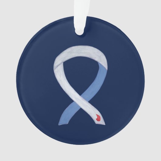 Diabetes Awareness Ribbon IDDM Custom Ornaments Ornament (voorkant)
