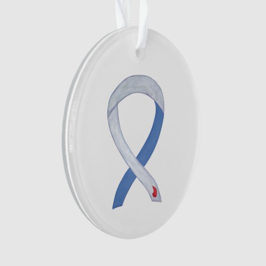Diabetes Awareness Ribbon IDDM Custom Ornaments Ornament (voorkant)