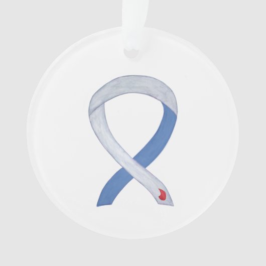 Diabetes Awareness Ribbon IDDM Custom Ornaments Ornament (voorkant)