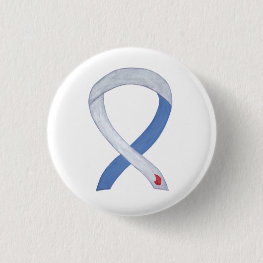 Diabetes Awareness Ribbon IDDM Custom Pins Ronde Button 3,2 Cm (Voorkant)