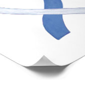 Diabetes Awareness Ribbon IDDM Custom Poster Print (Hoek)