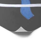 Diabetes Awareness Ribbon IDDM Custom Poster Print (Hoek)