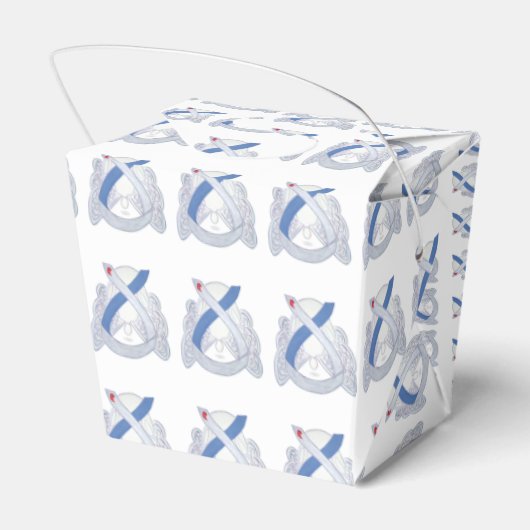 Diabetes Awareness Ribbon IDDM Gift Favor Boxes Bedankdoosjes (Achterkant)