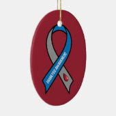 Diabetes Awareness Ribbon Keramisch Ornament (Rechts)