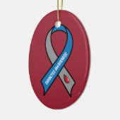 Diabetes Awareness Ribbon Keramisch Ornament (Links)