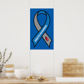Diabetes Awareness Ribbon Poster (Keuken)