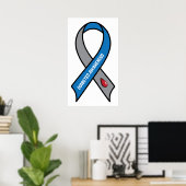 Diabetes Awareness Ribbon Poster (Thuiskantoor)