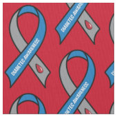 Diabetes Awareness Ribbon Stof (Close Up)