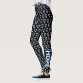 Diabetes Awareness Ribbon Type 1 Custom Leggings (Links)