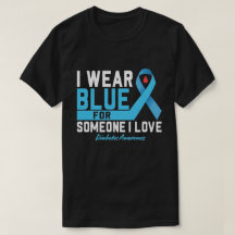 Diabetes Awareness Shirt, I Draag Blue Shirt