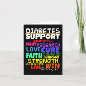 Diabetes Awareness Support Month Walk Kaart (Voorkant)