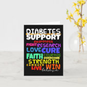 Diabetes Awareness Support Month Walk Kaart (Gele Bloem)