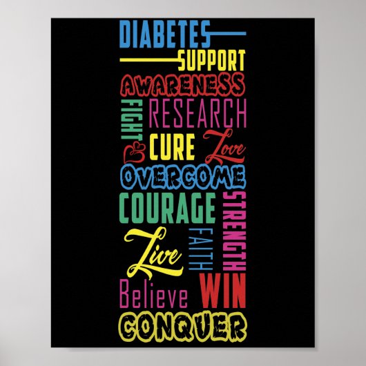 Diabetes Awareness Support Month Walk Poster (Voorkant)