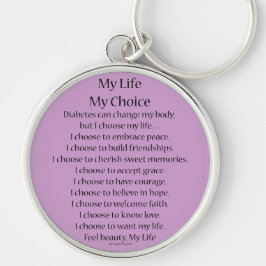 Diabetes Awareness Support Poem Charm Sleutelhange Sleutelhanger