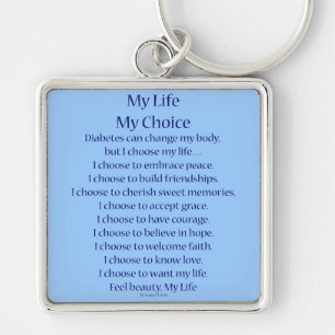 Diabetes Awareness Support Poem Charm Sleutelhange Sleutelhanger