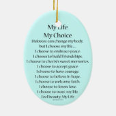 Diabetes Awareness Support Poem Ornament Pendants (Achterkant)