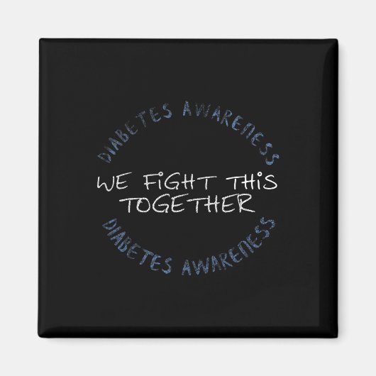 Diabetes Awareness T1D - Diabetes mam Dad Family G Magneet (Voorkant)