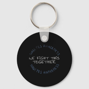 Diabetes Awareness T1D - Diabetes mam Dad Family G Sleutelhanger