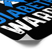 Diabetes Awareness T1d Diabetes Warrior Poster (Hoek)