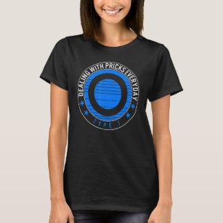 Diabetes Awareness T1d die zich bezighoudt met pri T-shirt