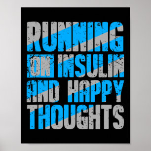Diabetes Awareness Type 1 2 - Diabetische T1D T2D Poster