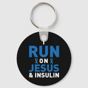 Diabetes Awareness Type 1 2 - Diabetische T1d T2d  Sleutelhanger
