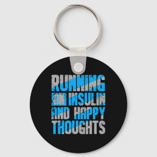 Diabetes Awareness Type 1 2 - Diabetische T1D T2D Sleutelhanger