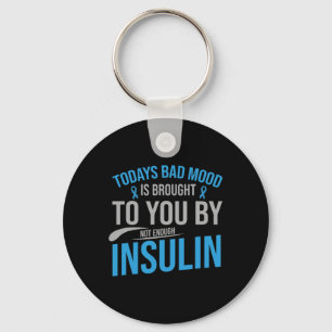 Diabetes Awareness Type 1 2 - Diabetische T1d T2d Sleutelhanger