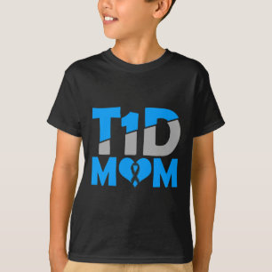 Diabetes Awareness Type 1 - Diabetic T1D Mam T-shirt