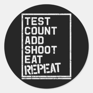 Diabetes Awareness Type 1 Diabetic Test Count Rep Ronde Sticker