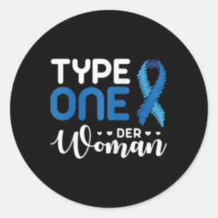 Diabetes Awareness Type 1 - Diabetische T1d 2 Ronde Sticker