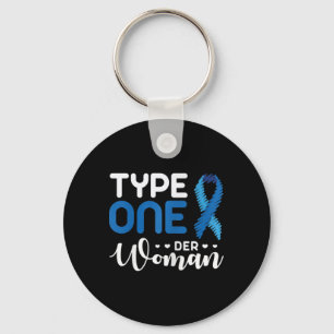 Diabetes Awareness Type 1 - Diabetische T1D 2 Sleutelhanger