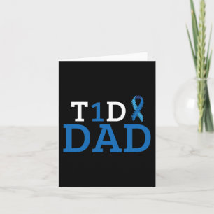 Diabetes Awareness Type 1 Gift - Diabetic T1D Kaart