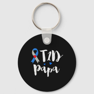 Diabetes Awareness Type 1 Papa Gifts Sleutelhanger