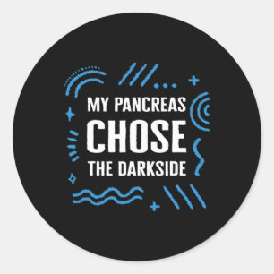 Diabetes Awareness Type One Insuline Fighter Suppo Ronde Sticker