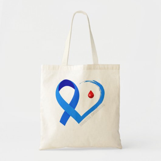 Diabetes Awareness Warrior Gift Tote Bag (Voorkant)