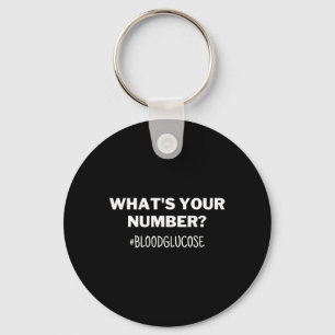 Diabetes Awareness What's Your Number Blood Glucos Sleutelhanger