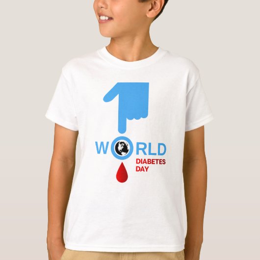 Diabetes Awareness World Diabetes Day 14 november T-shirt (Voorkant)