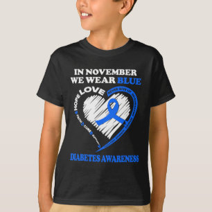 Diabetes Bewustheid In november Draag we blauw T-shirt